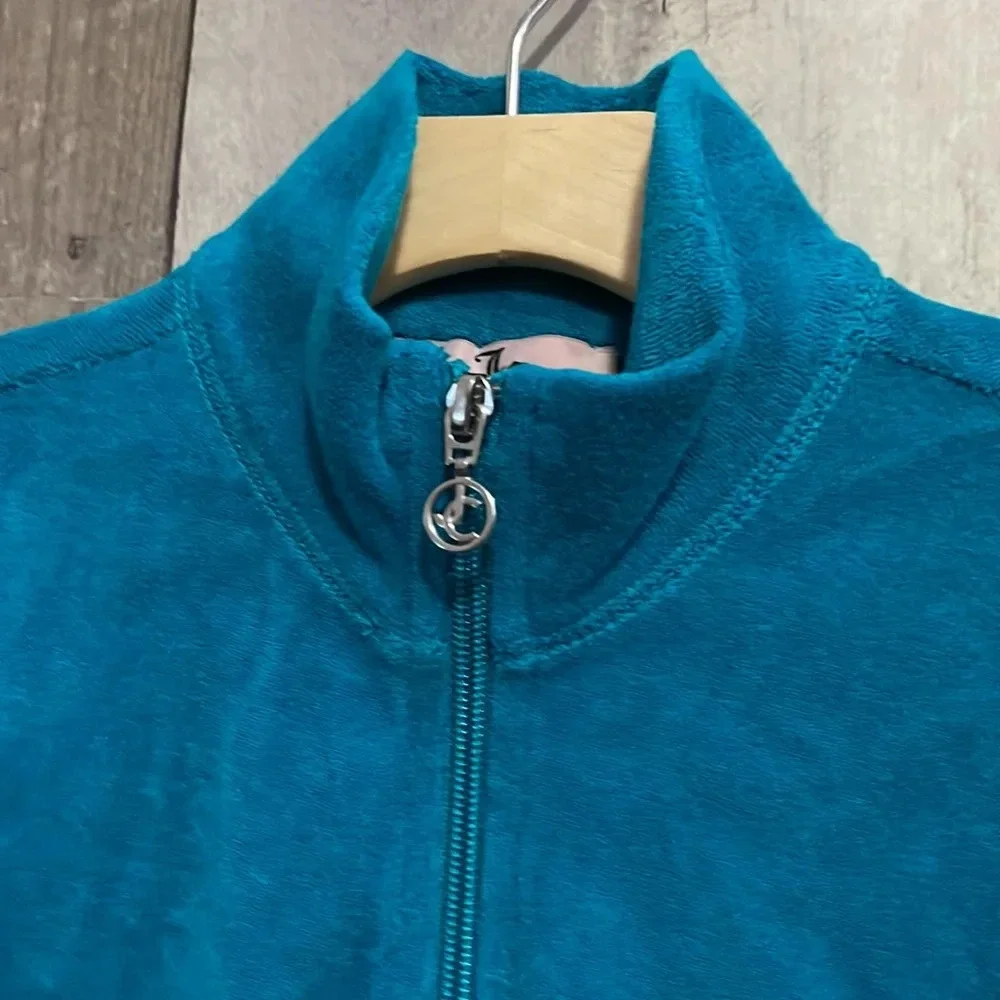 Vintage Turquoise Juicy Couture Terry Jacket size XS